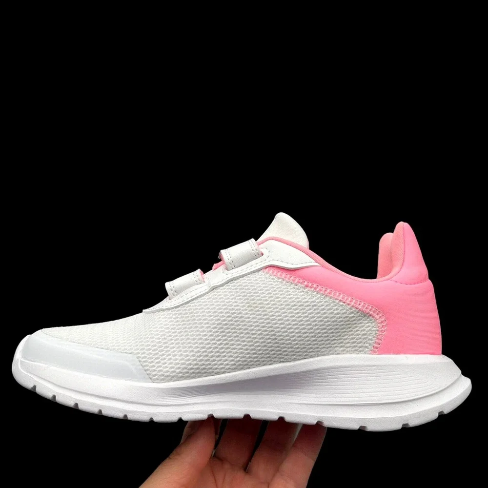 Adidas Youth Girls Running Shoes Size 3 White Multi Lightweight Comfort Sneakers